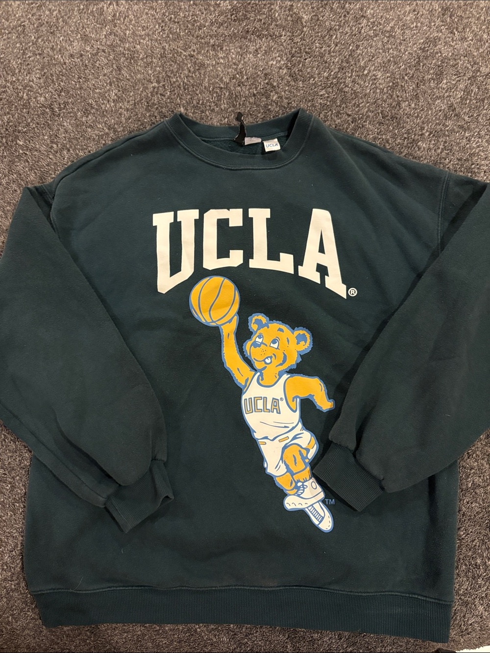 Divided Dark Green UCLA Graphic Crewneck Sweatshirt